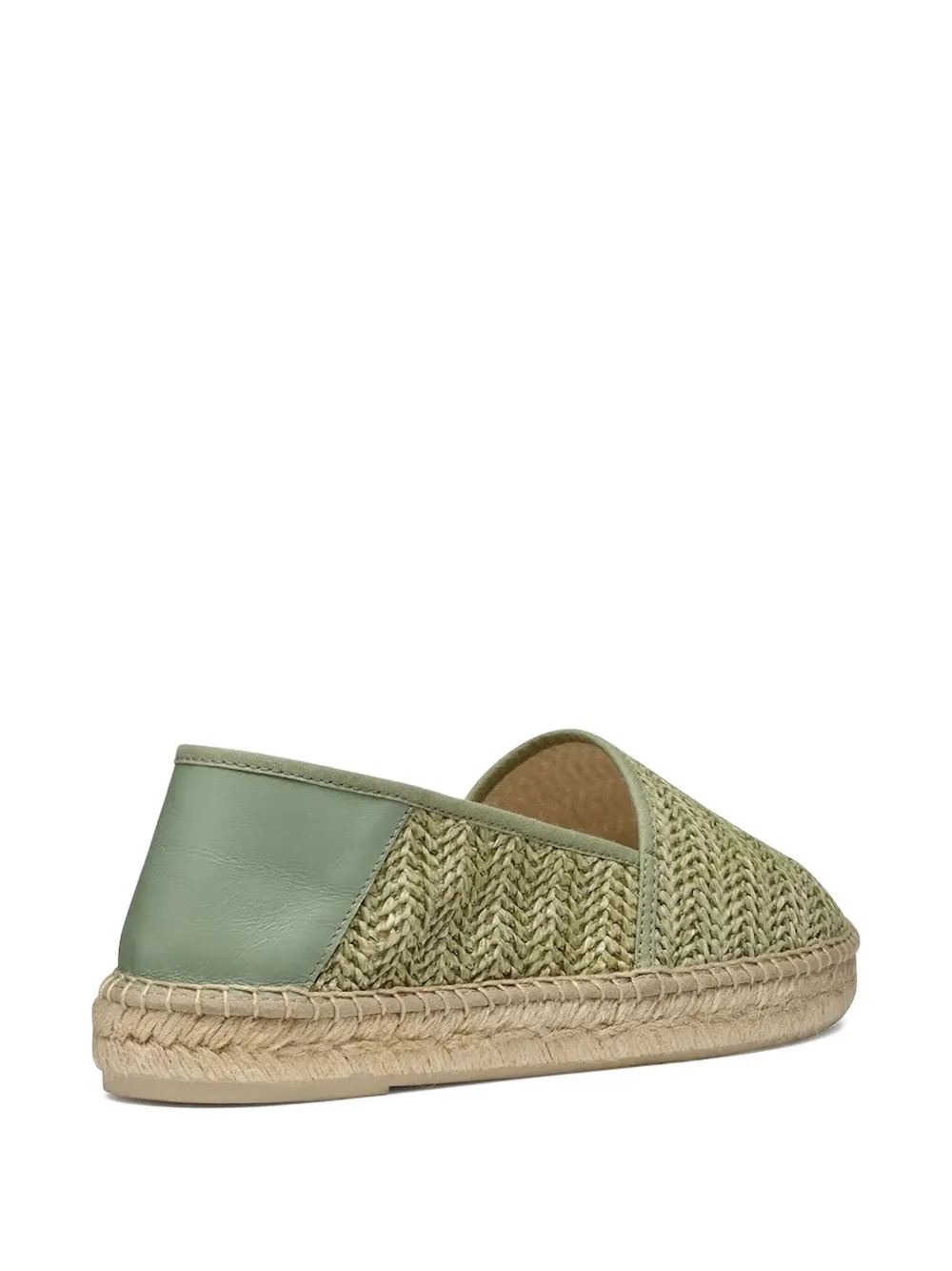 Geox Lampedusa herringbone-woven espadrilles Green