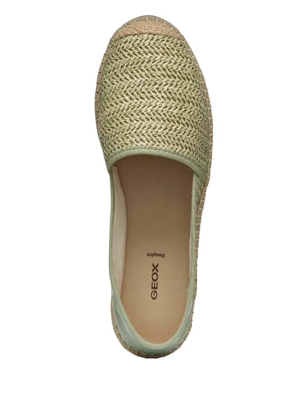 Geox Lampedusa herringbone-woven espadrilles Green