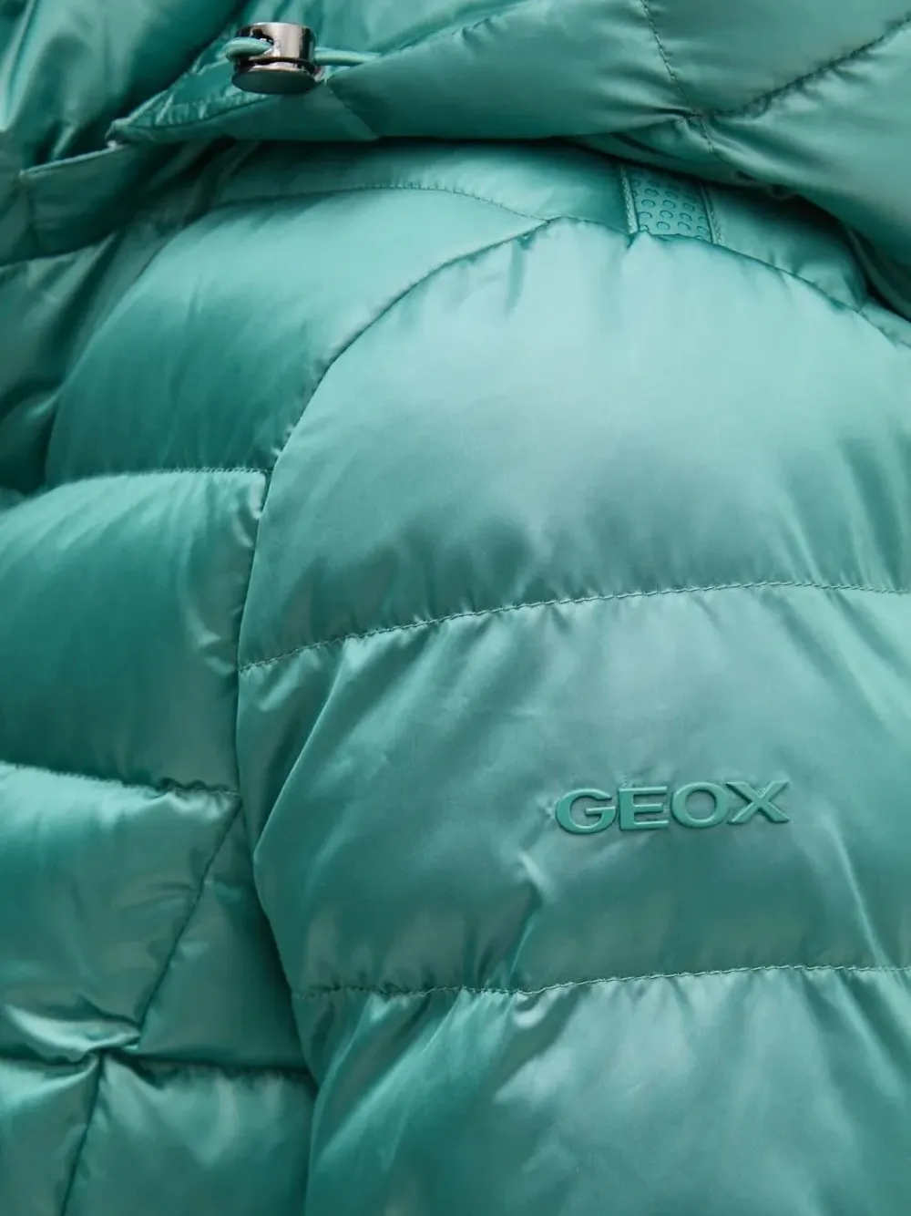 Geox Gevoerd jack met capuchon Groen