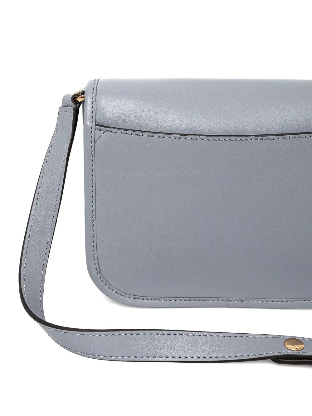 Geox Flavrie leren crossbodytas met omslag en slot Grijs