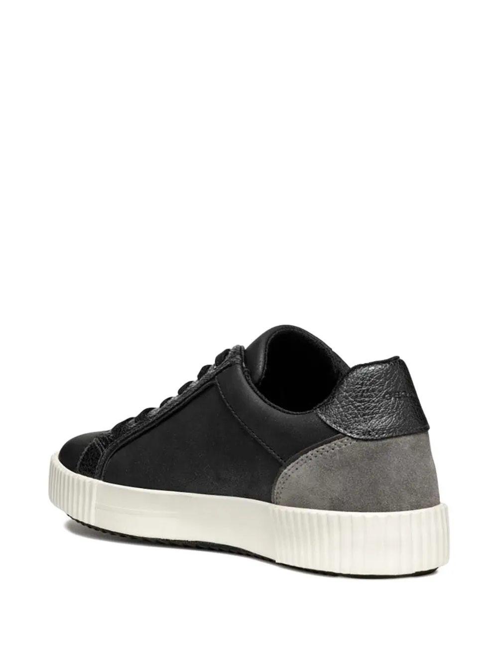 Geox Leather Panelled Lace-up Sneakers In Multi