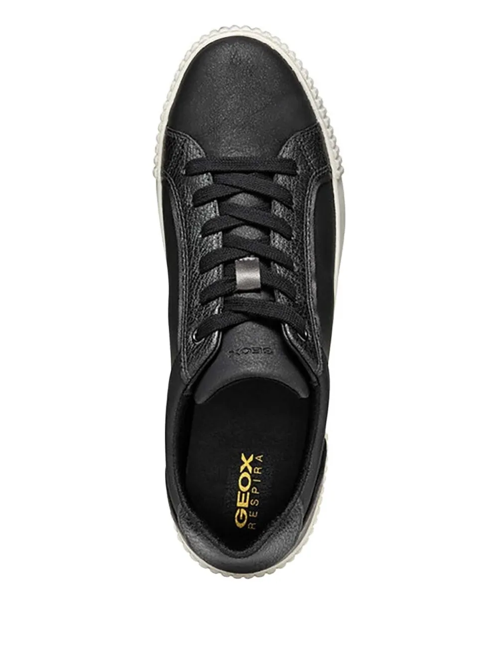 Geox Leather Panelled Lace-up Sneakers In Multi