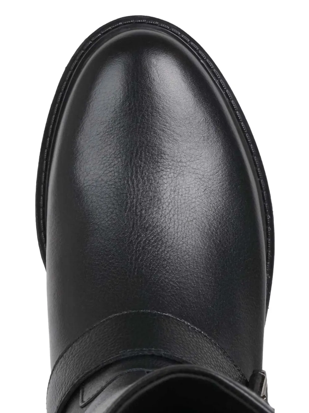 Geox Hoara 18 buckle-detail leather boots Black