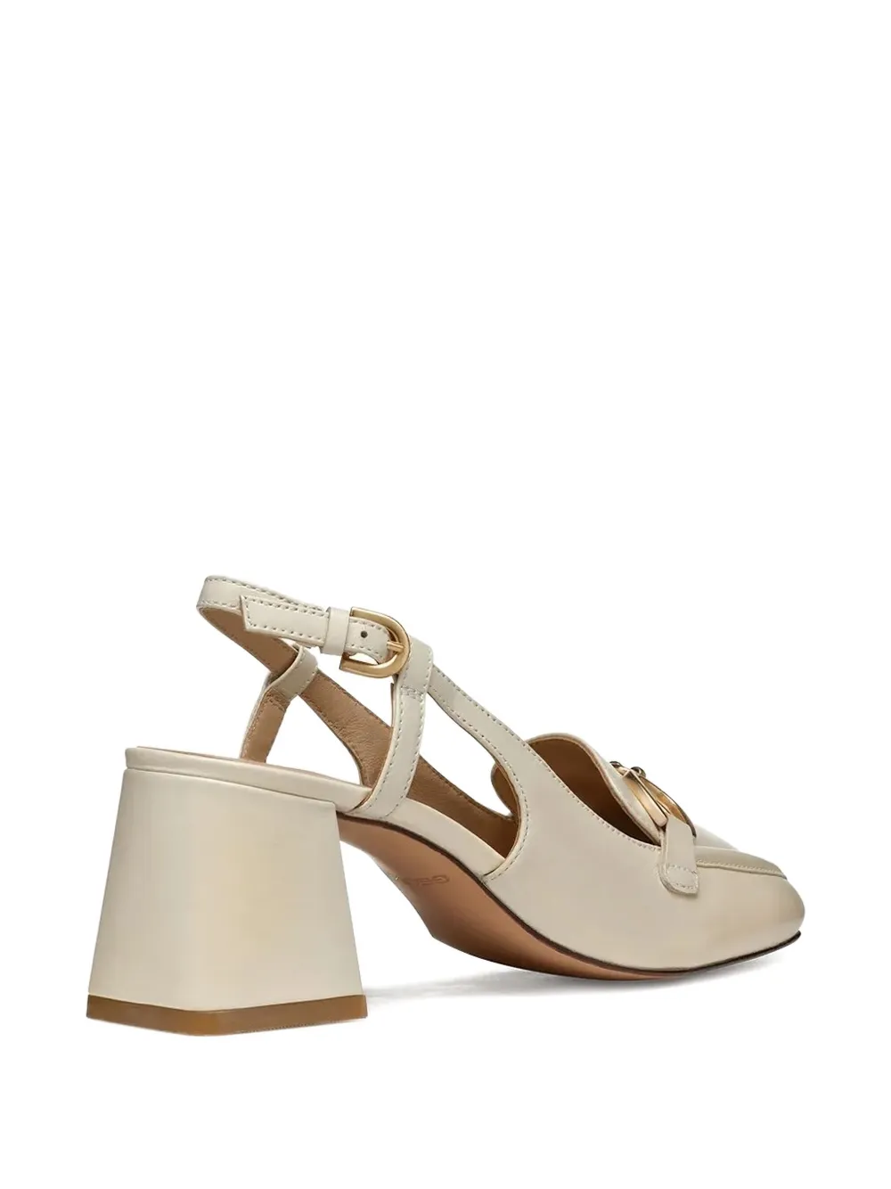Geox 65mm Coronilla slingback block-heel pumps Neutrals