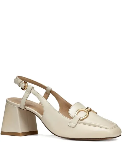 Geox 65mm Coronilla slingback block-heel pumps