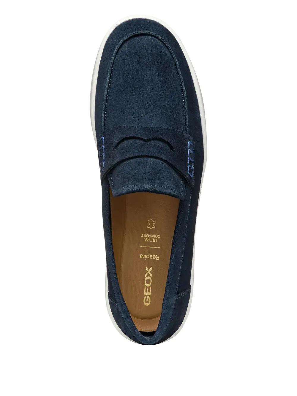 Geox Spherica™ ECUB-1 penny suede loafers Blue