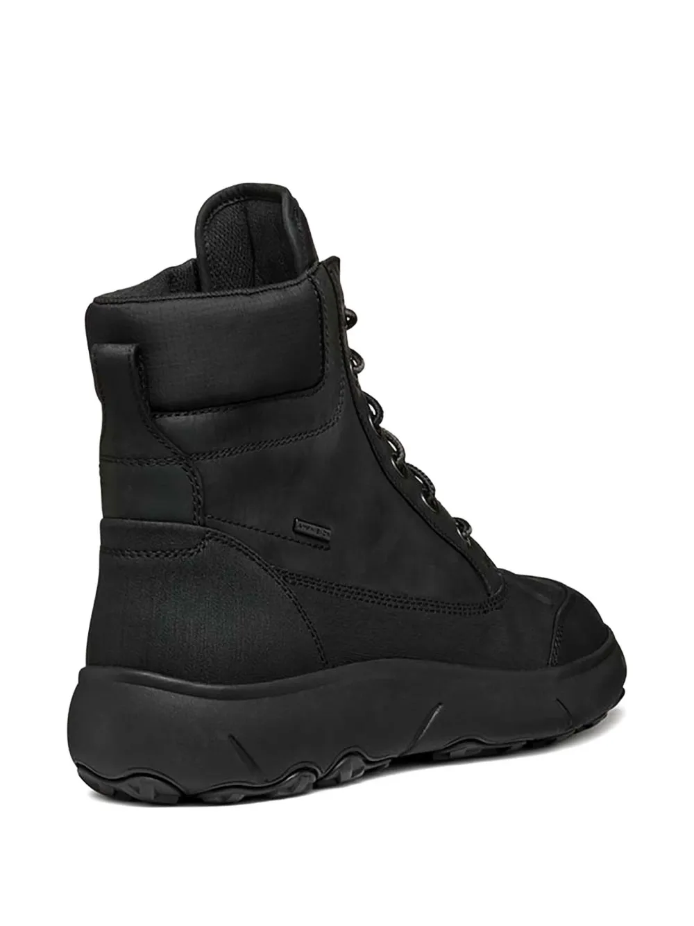 Geox lace-up leather boots Black