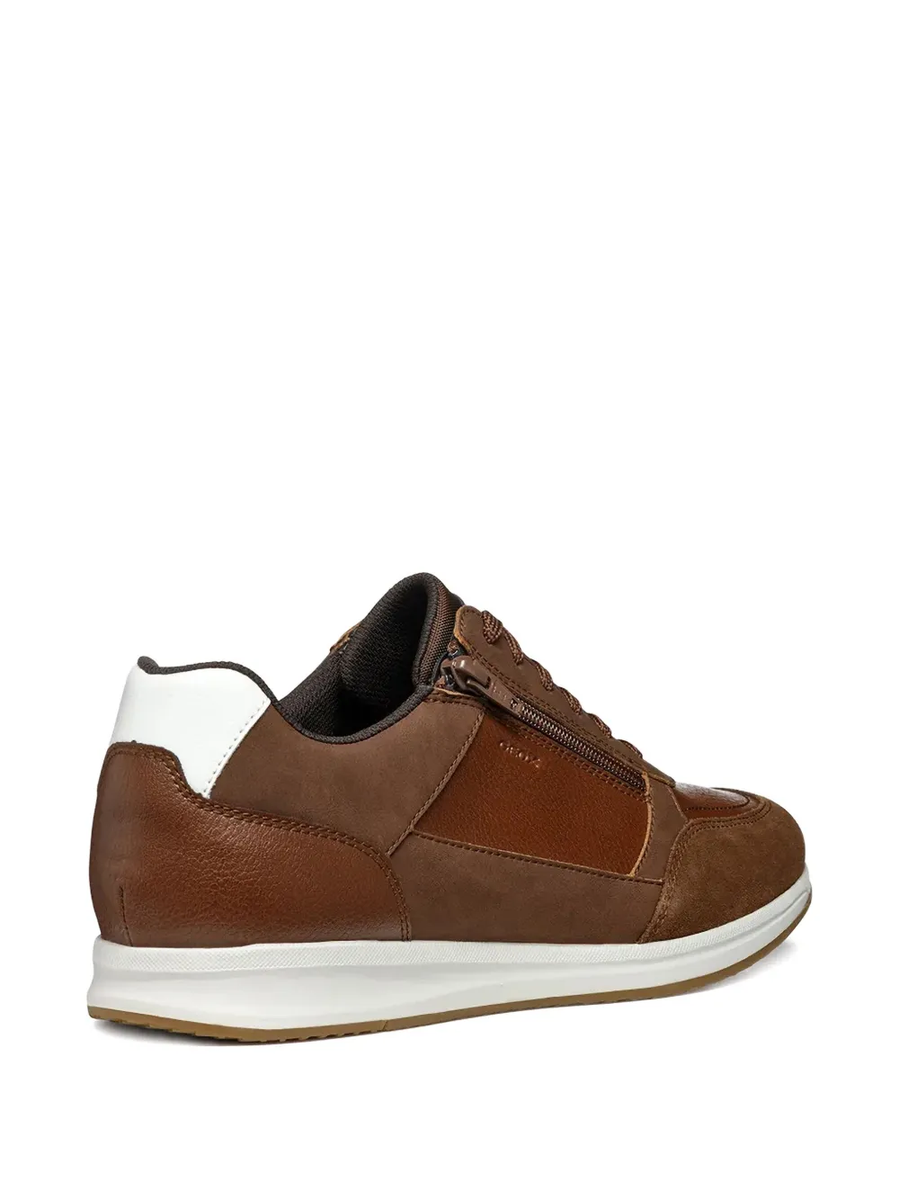 Geox Avery leather zip-detail sneakers Bruin