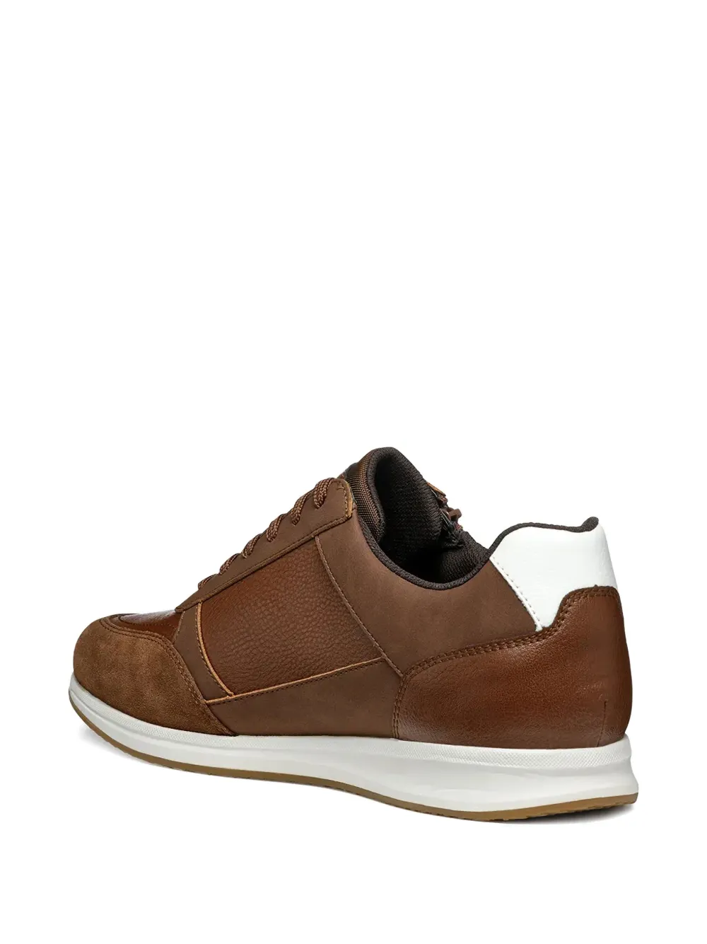 Geox Avery leather zip-detail sneakers Bruin