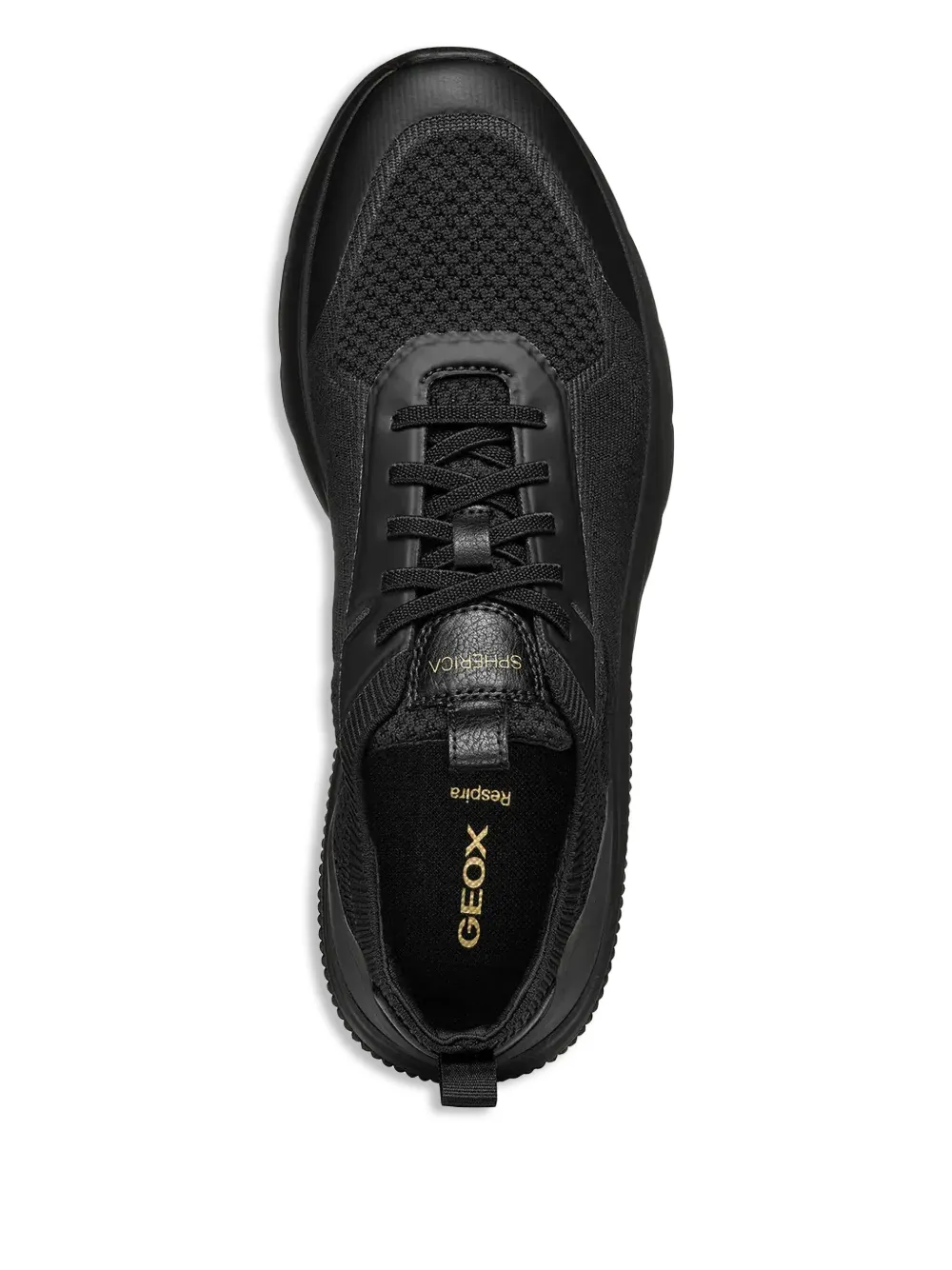 Geox Spherica Active gebreide sneakers Zwart