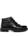 Geox lace-up leather boots - Black