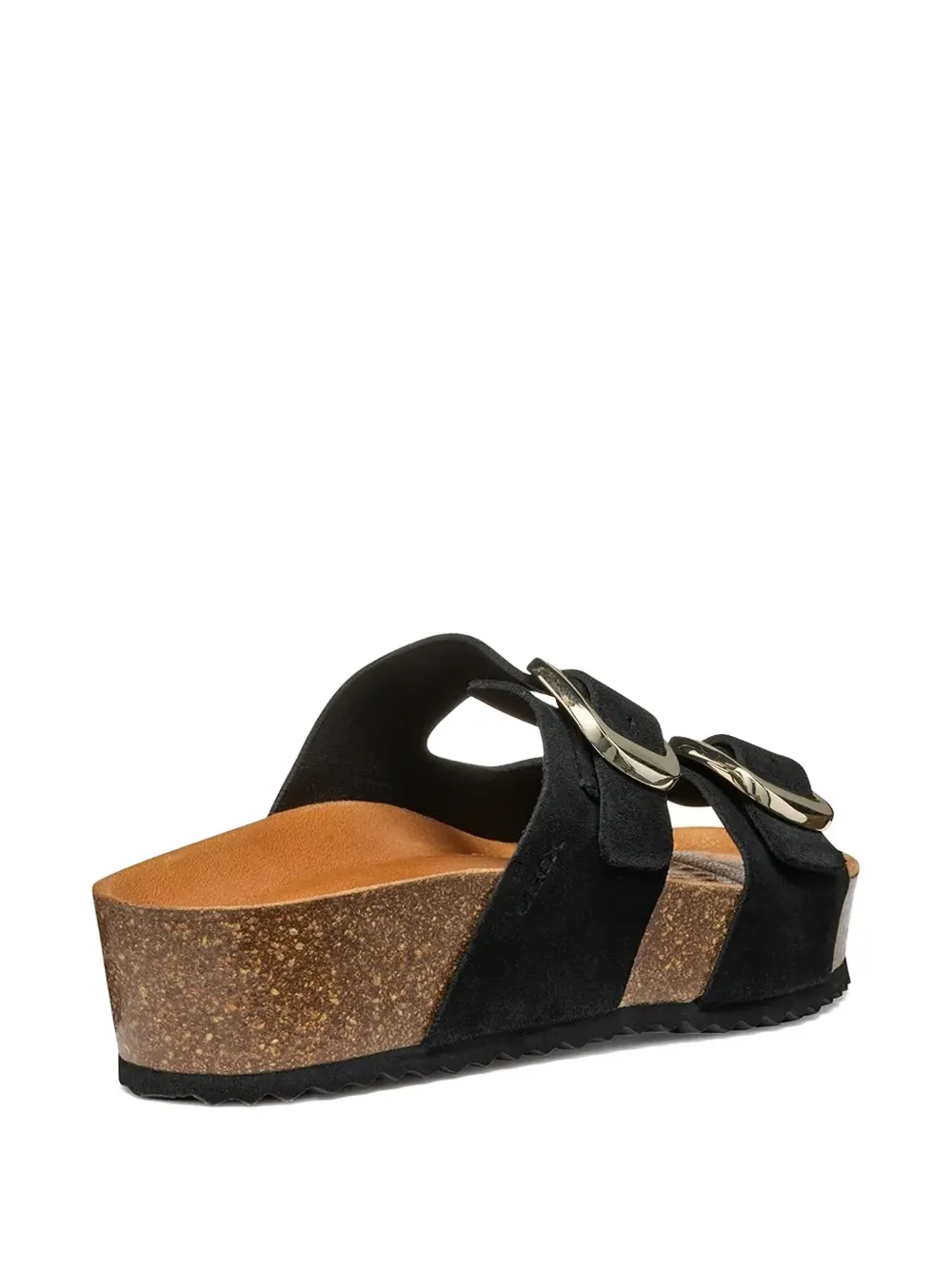 Geox double-buckle slides Black