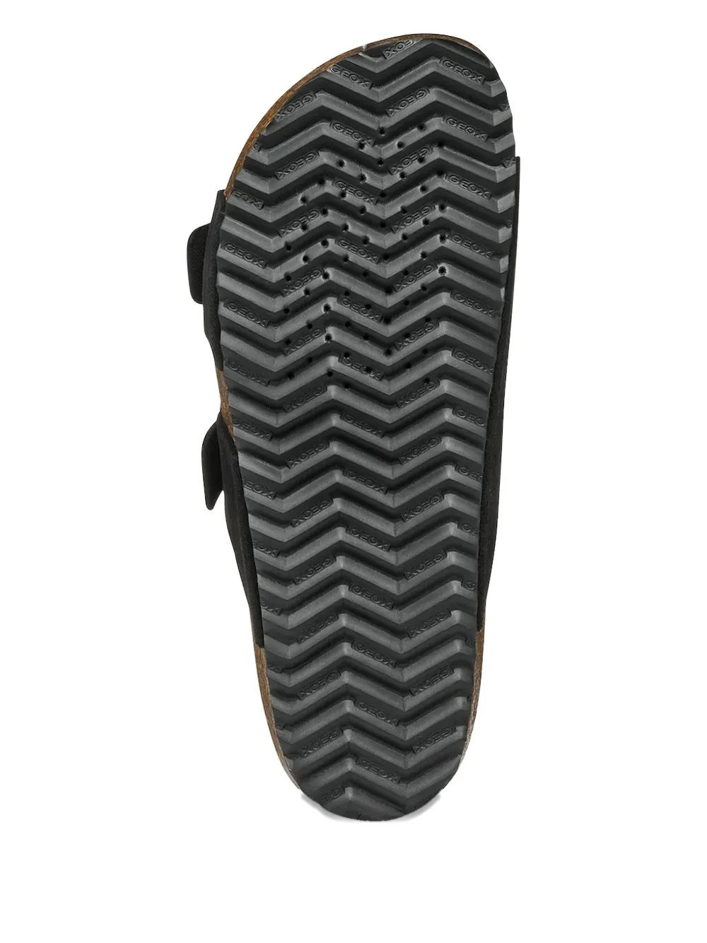 Geox double-buckle slides Black