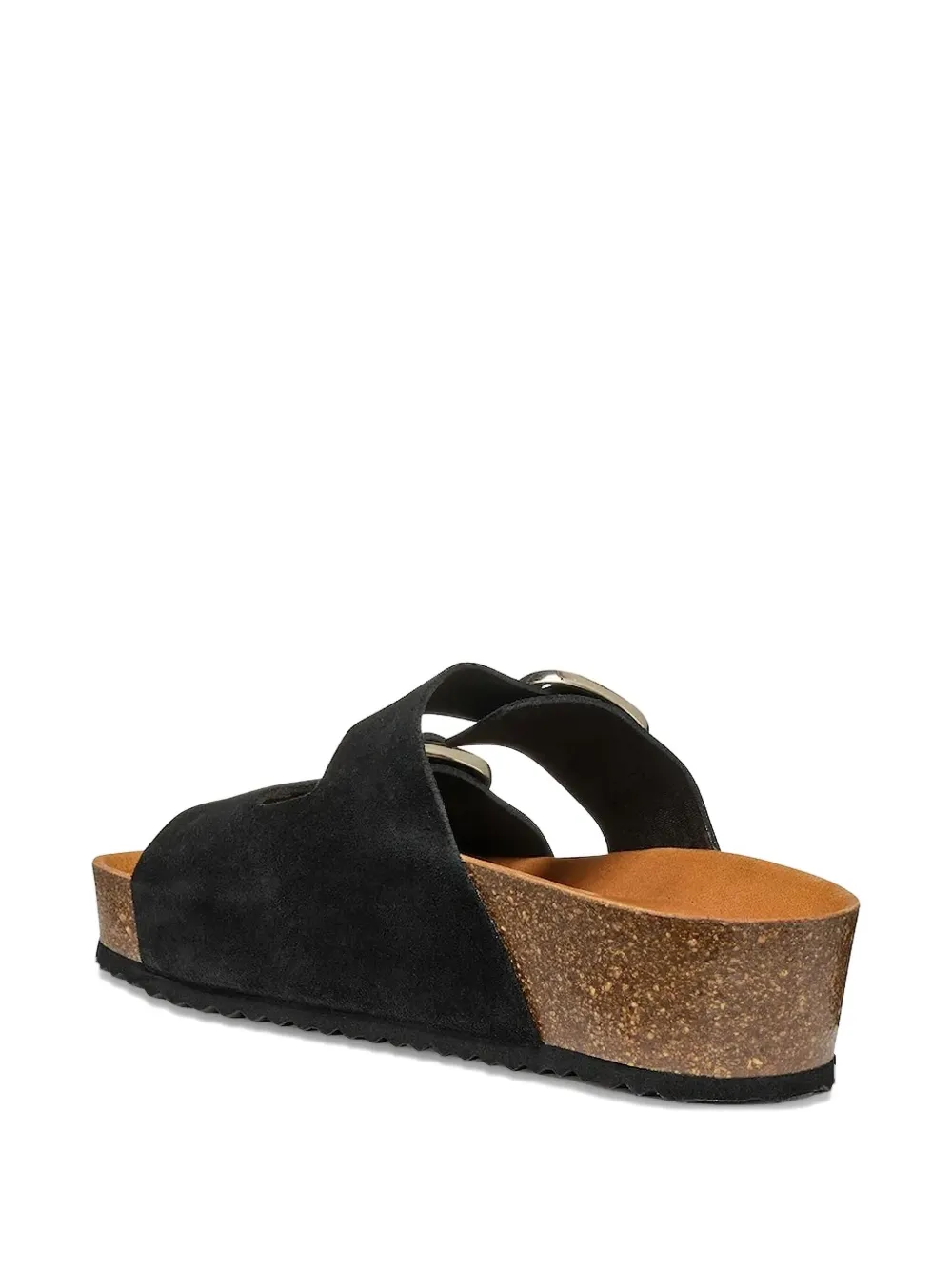 Geox double-buckle slides Black