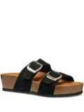 Geox double-buckle slides - Black