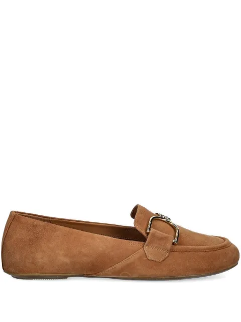 Geox buckle-detail suede loafers