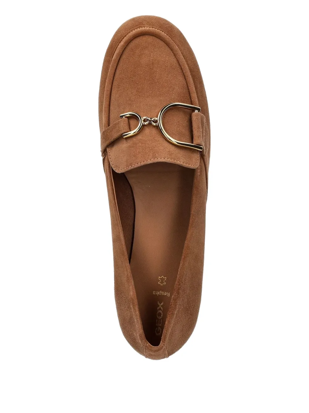 Geox buckle-detail suede loafers Brown