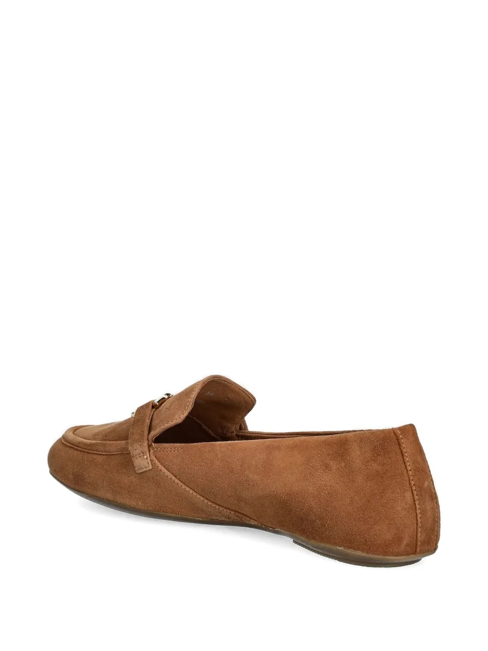 Geox buckle-detail suede loafers Brown