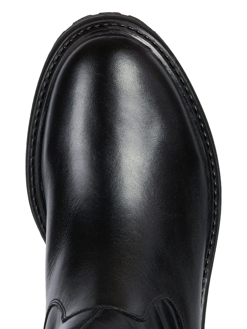 Geox Iridea Zip-detail Leather Boots In Black