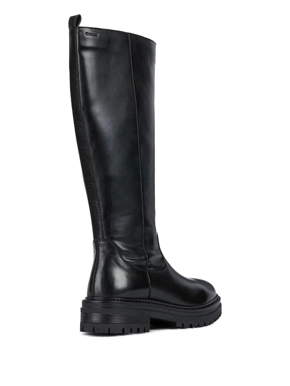 Geox Iridea zip-detail leather boots Black