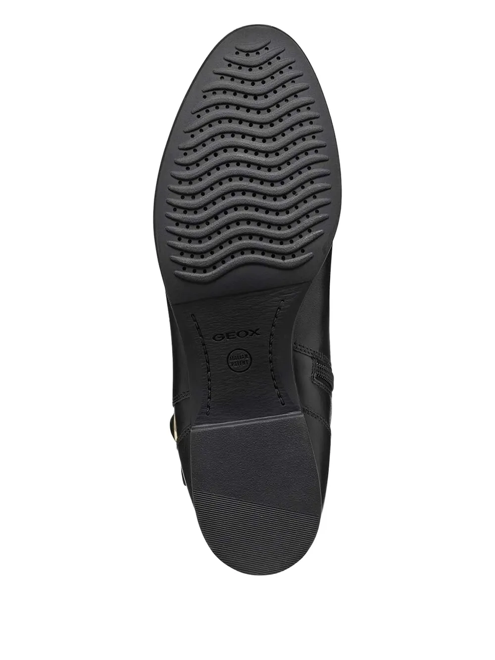 Geox Felicity buckle leather boots Black