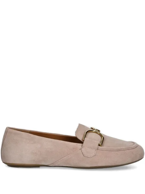 Geox buckle-detail suede loafers
