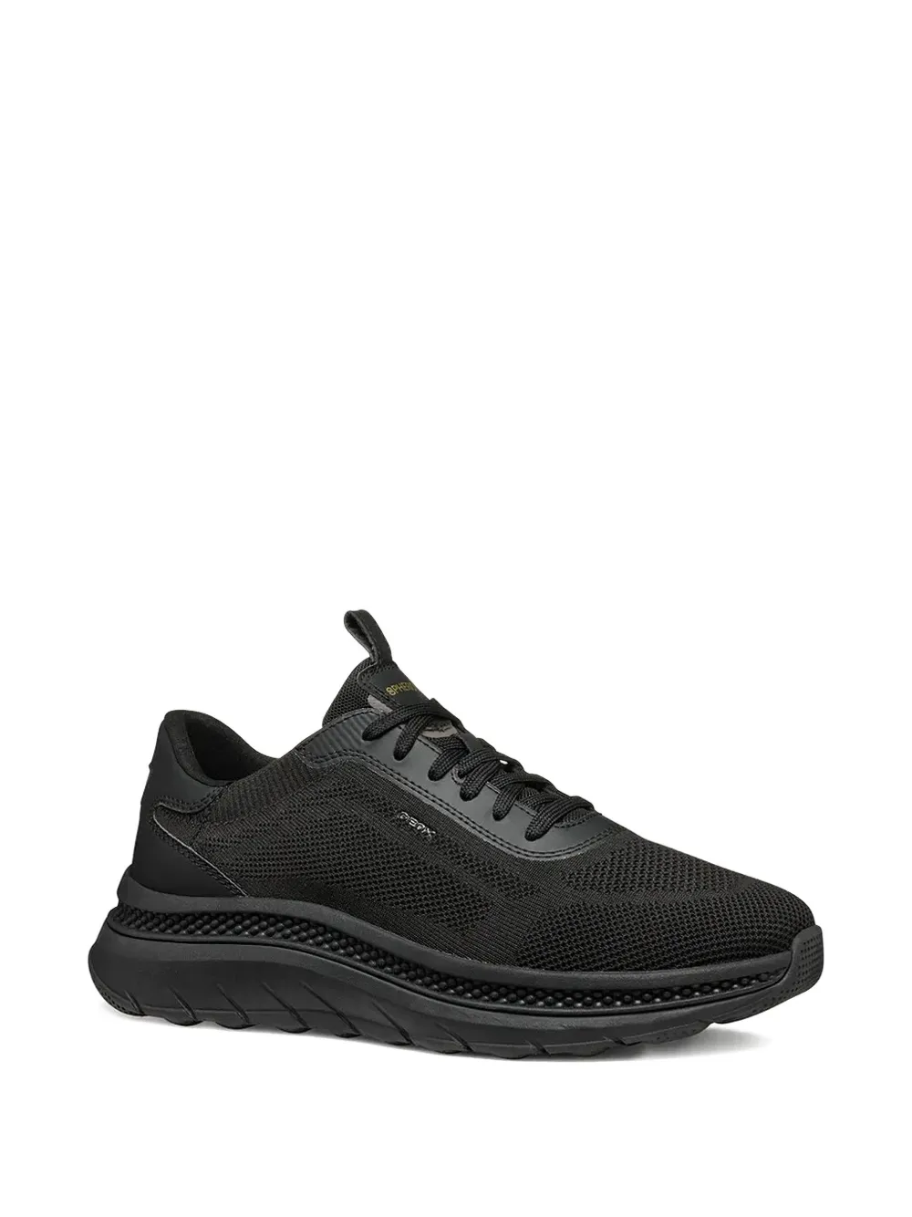 Geox Spherica Actif X breathable knit sneakers Black