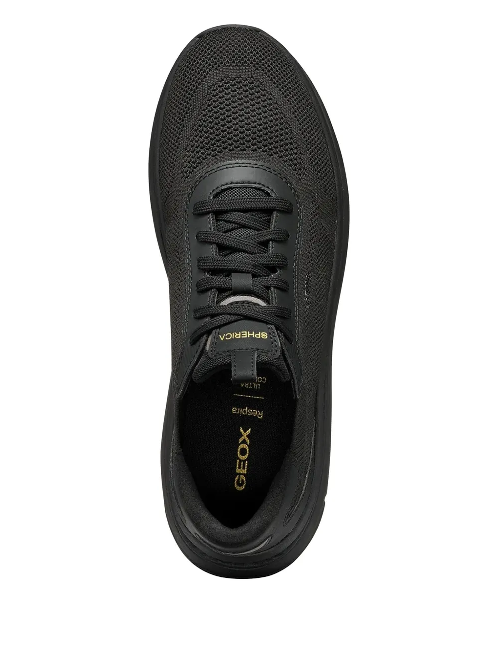 Geox Spherica Actif X breathable knit sneakers Black