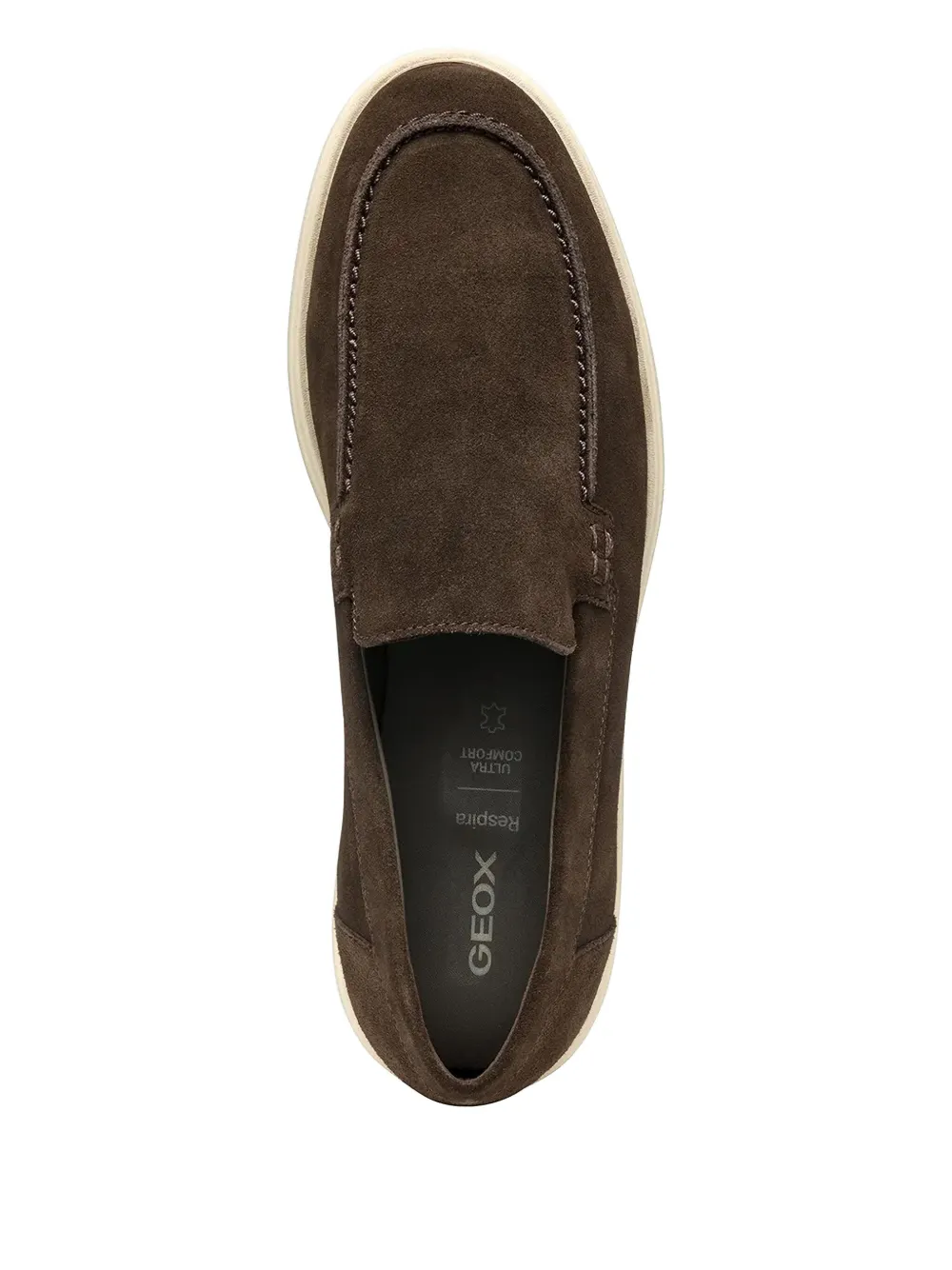 Geox Spherica™ EC17 suede loafers Brown