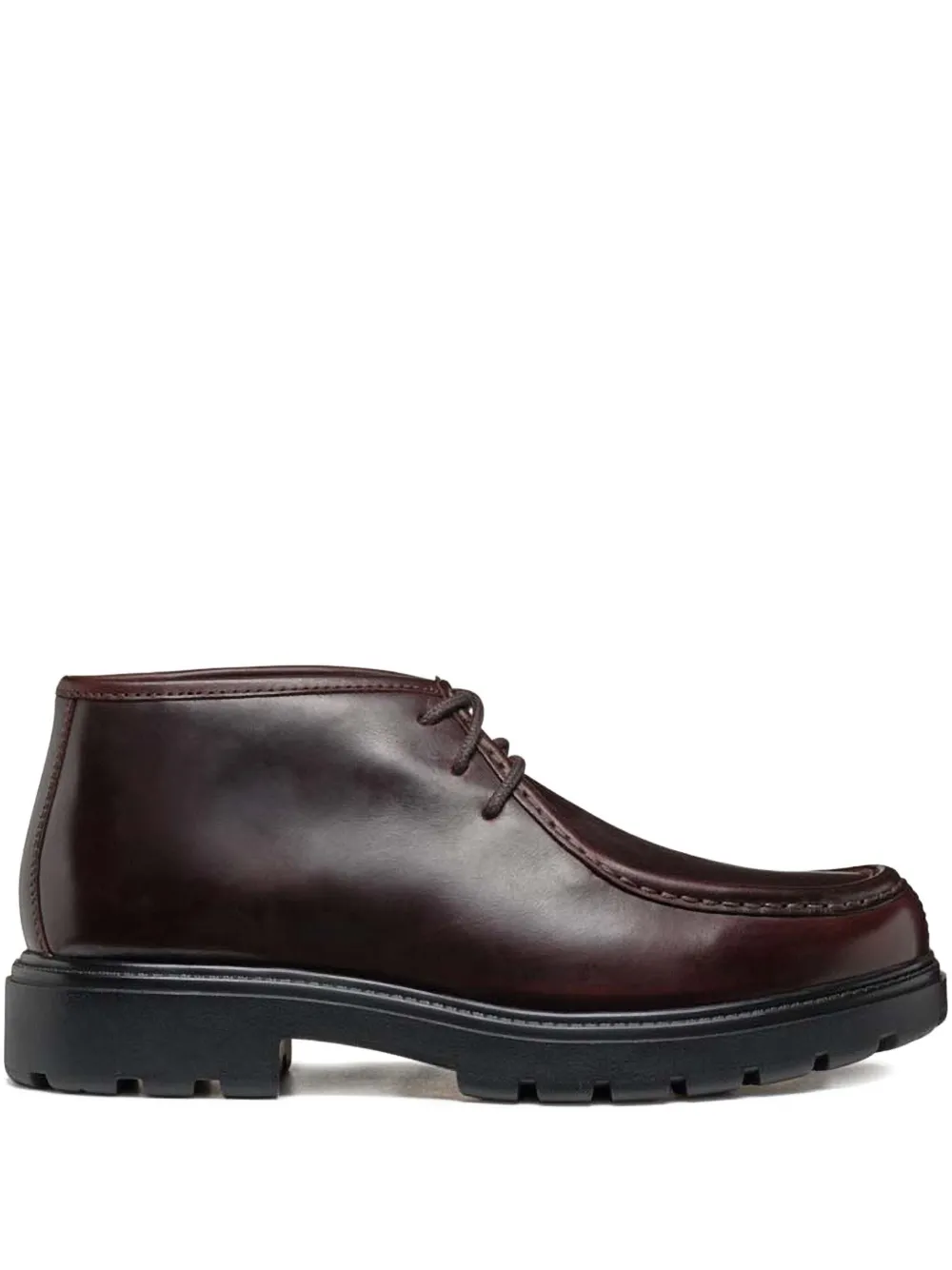 Geox leather lace-up ankle boots | Red | Image 1