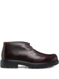 Geox leather lace-up ankle boots - Red