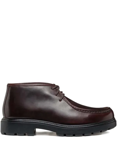 Geox leather lace-up ankle boots