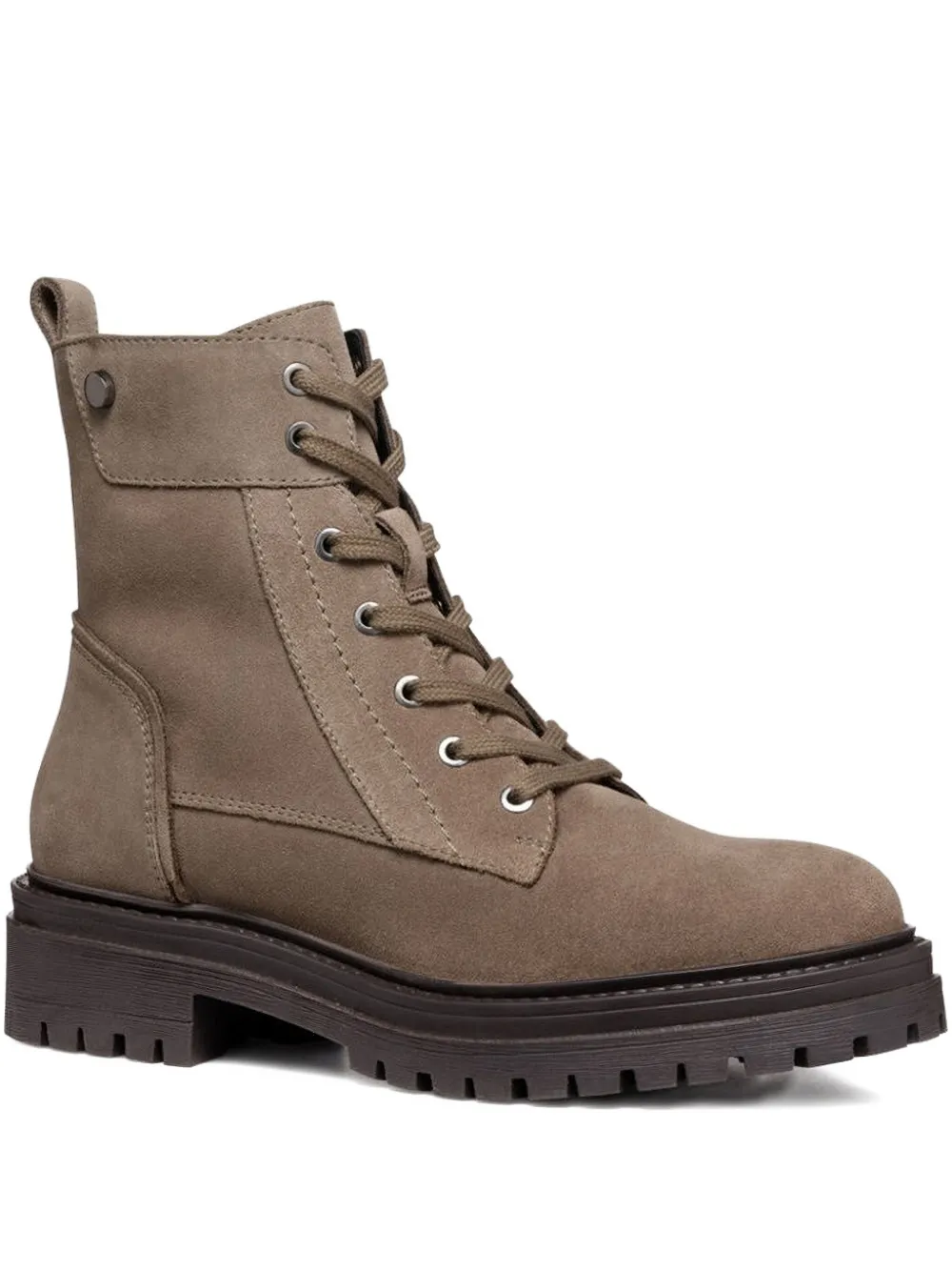 Geox lace-up combat boots Brown