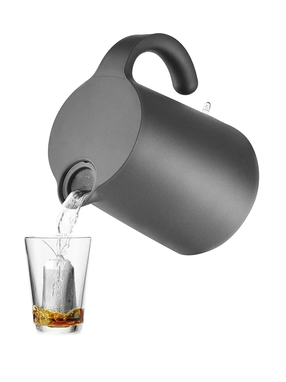 Eva Solo Curved Handle Kettle In Black