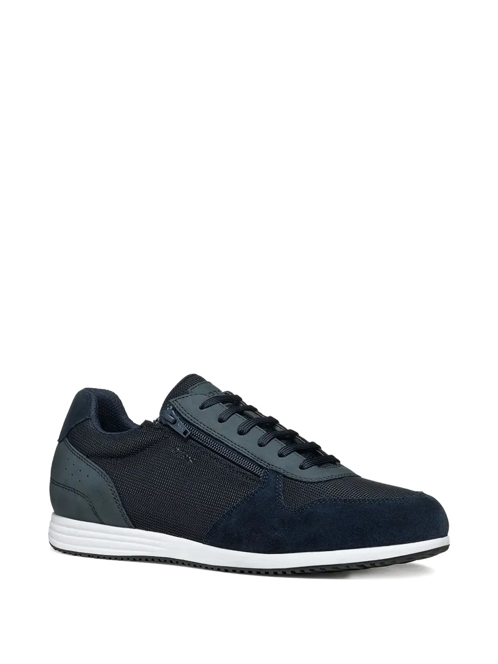 Geox Avery zip-detail mesh sneakers Blauw