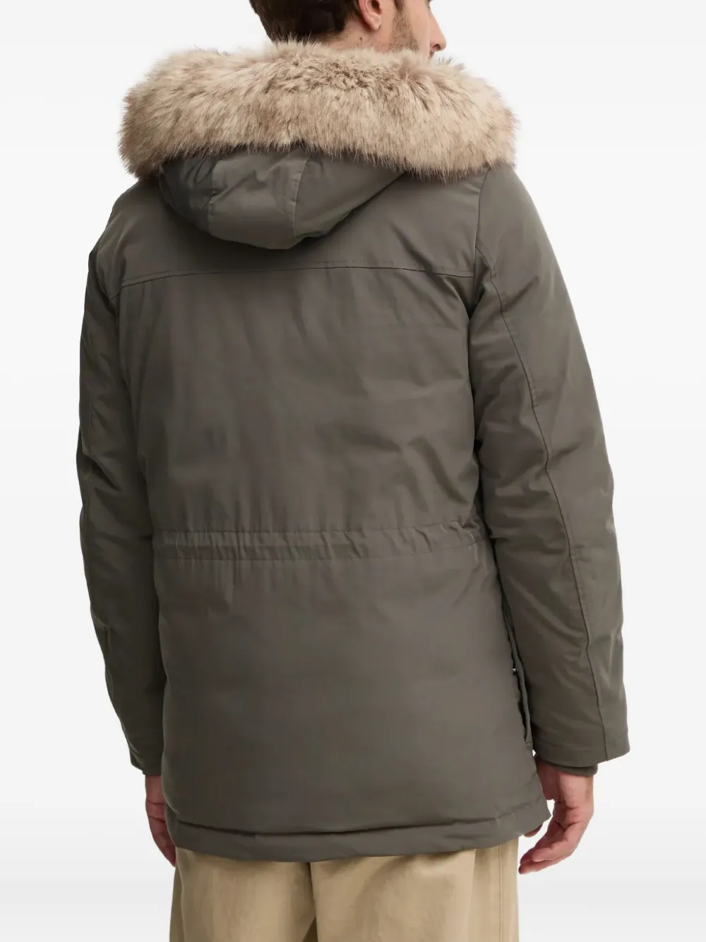 Geox Sanford Hooded Parka In Green