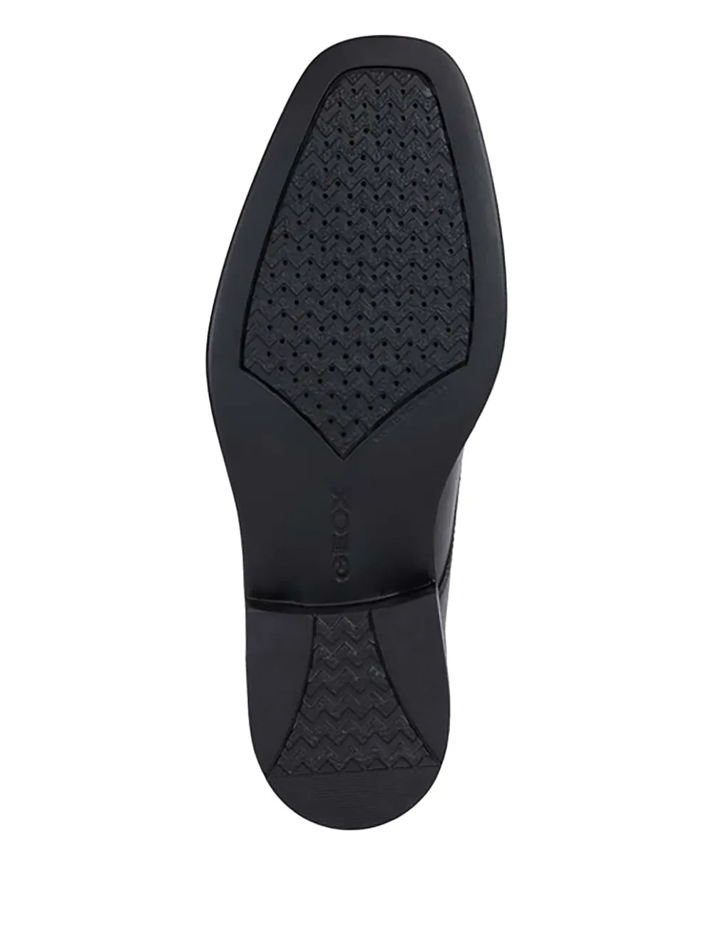 Geox leather lace-up shoes Black
