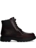Geox lace-up leather boots - Red