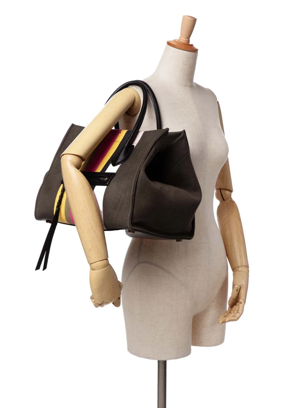 Céline Pre-Owned 2015 Medium Canvas Striped Phantom Luggage tote bag | Pre-Owned | Image 2