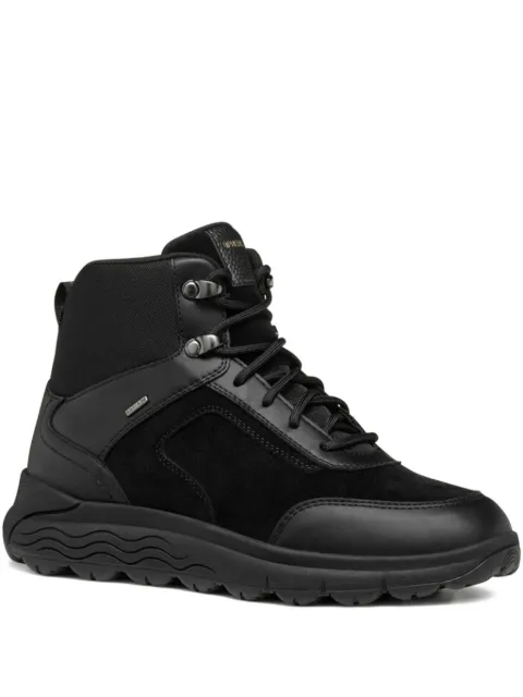 Geox lace-up suede leather sneakers