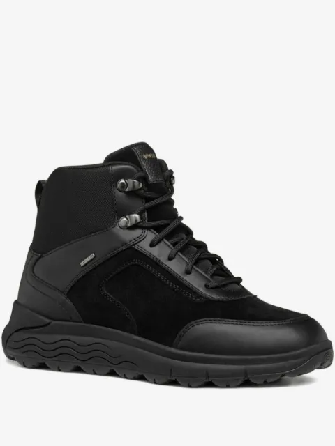 Geox lace-up suede leather sneakers