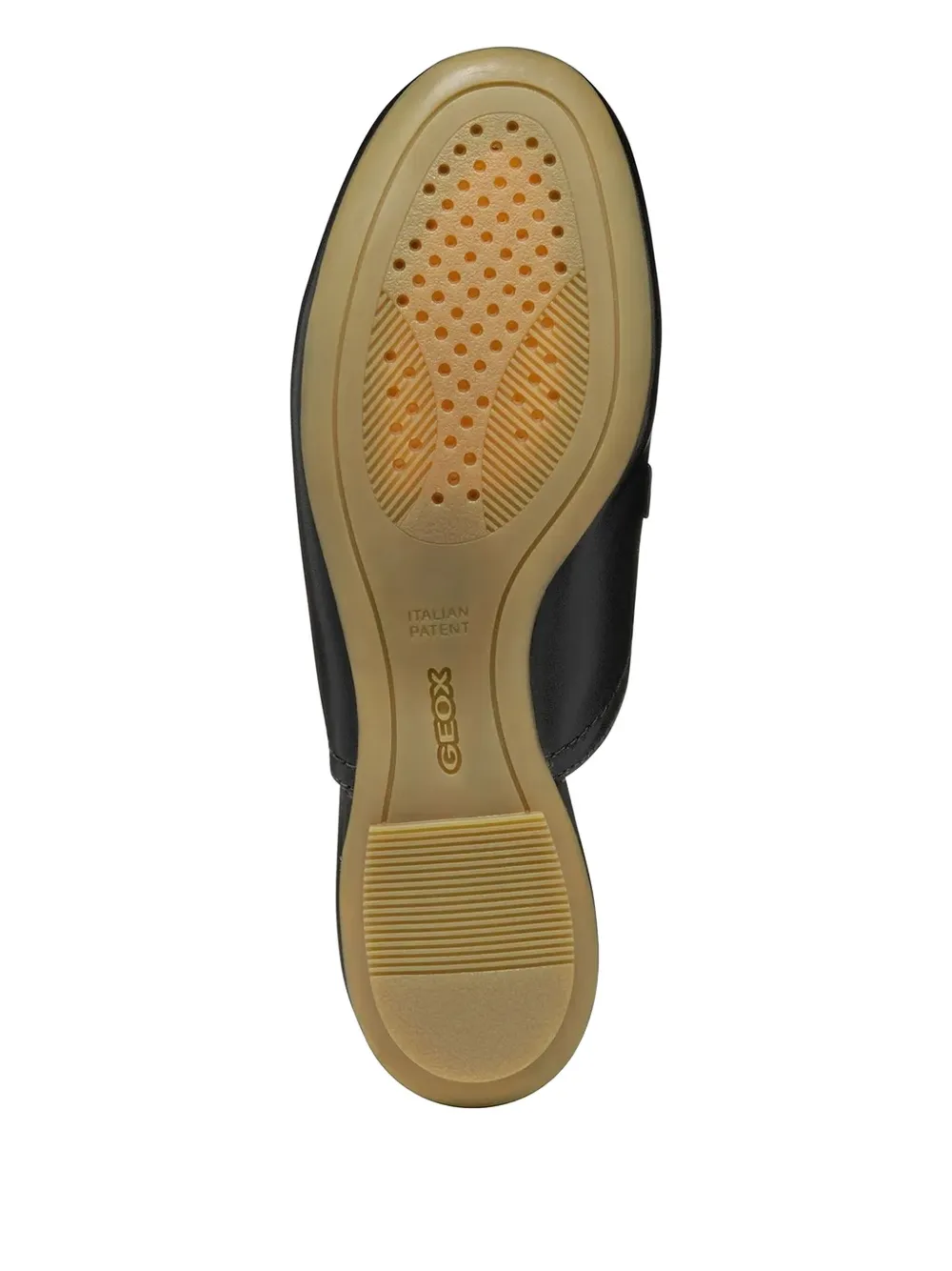 Geox leather flat pumps Black