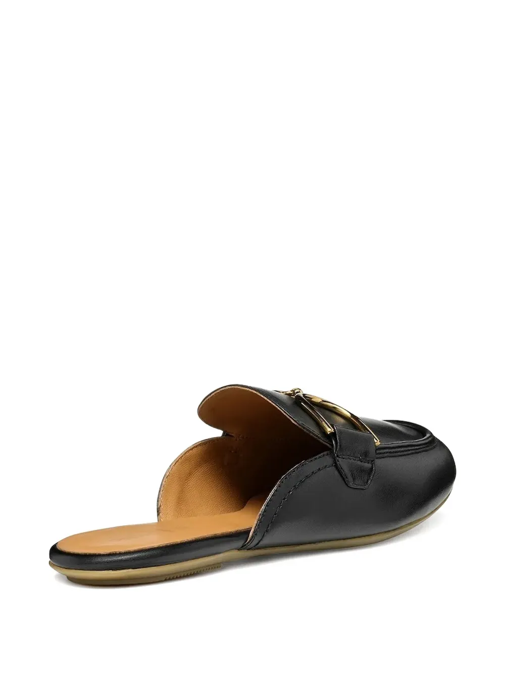 Geox leather flat pumps Black