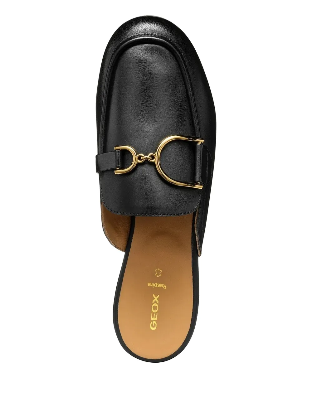 Geox leather flat pumps Black