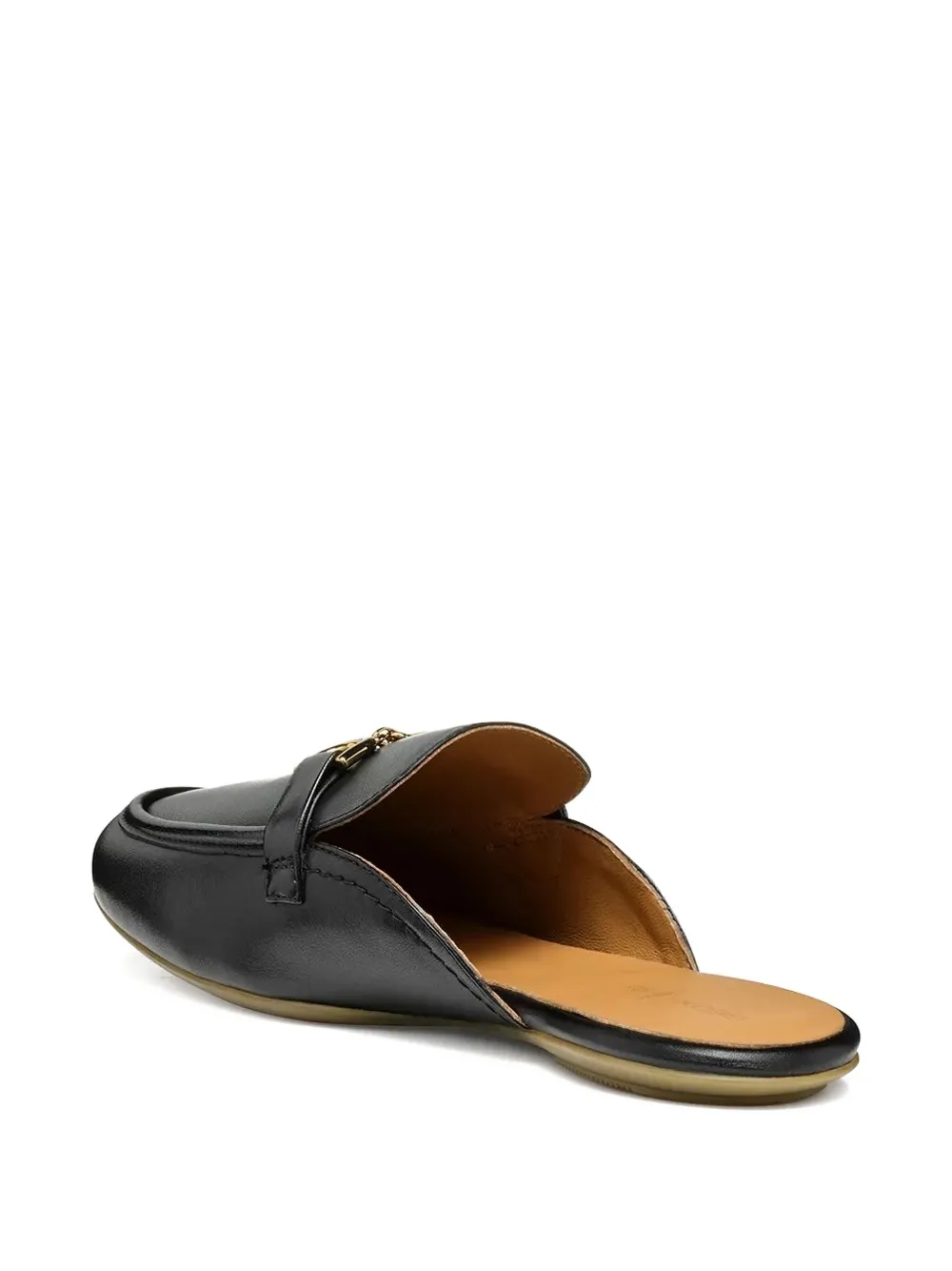 Geox leather flat pumps Black