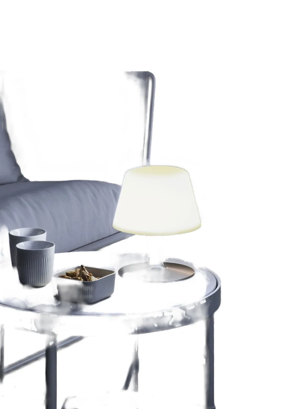 Eva Solo Dome-shaped Base Lamp In Silver