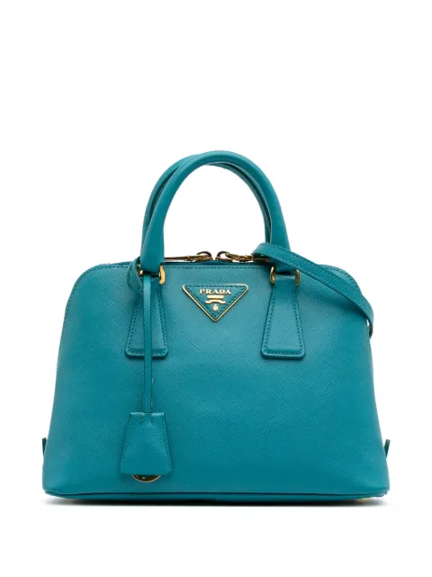 Prada Pre-Owned bolsa satchel Lux Promenade pequeña de piel saffiano 2000-2024