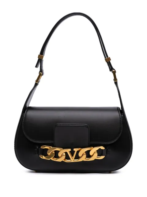 Valentino Garavani Pre-Owned 2018-2024 Medium Leather Vlogo Chain shoulder bag