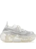 GROUNDS Moopie knit-upper bubble sole sneakers - White