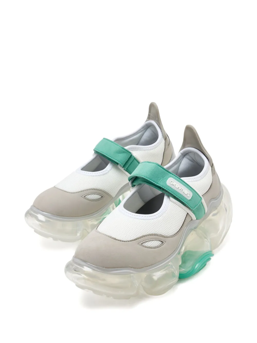 Grounds Moopie Bubble-sole Ballet Flats In Gray